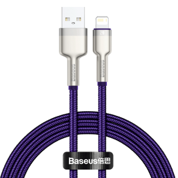 Cablu Usb Pentru Lightning Baseus Cafule, 2,4a, 1m (violet)