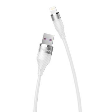 Cablu USB pentru Lightning Dudao L10pro, 5a, 1,23 m (alb)