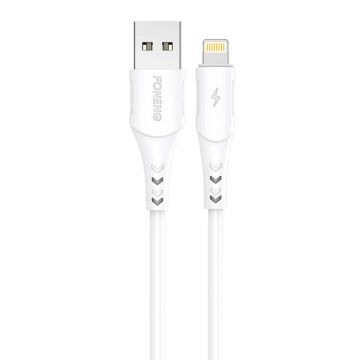 Cablu USB pentru Lightning Foneng X81, 2.1a, 1m (alb)