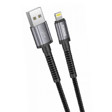Cablu USB pentru Lightning Foneng X83, 2.1a, 1m (negru)