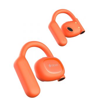 Cască Bluetooth Profesională pentru urechi, model Ows Star E2, portocalie