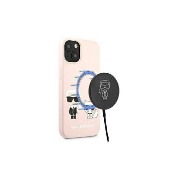 Husa iPhone 13 Pro Max Roz Karl Lagerfeld Silicone