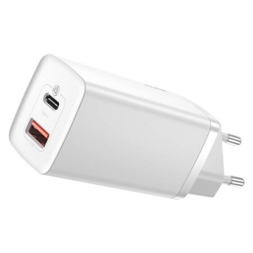 Încărcător Rapid De Călătorie Baseus Gan2 Lite Usb+c 65w Eu (alb)