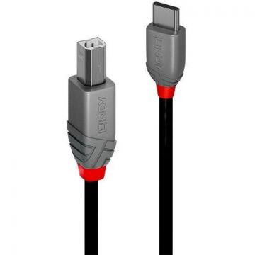 Lindy Cablu imprimanta Lindy LY-36942, 2m, USB 2.0 Tip A - Tip B
