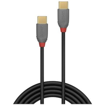 Lindy Cablu Lindy 1m USB 2.0 Type-C, Anthra