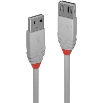 Lindy Cablu Lindy LY-36714, USB 2.0 Type A Extension, 3m, Anthra Line