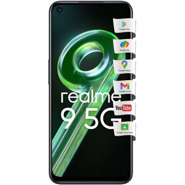 REALME Telefon mobil Realme 9 5G, Dual SIM, 4GB RAM, 128GB, 5G, Meteor Black