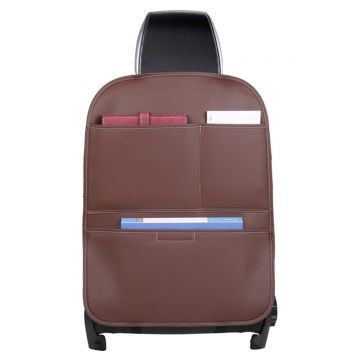 Suport pentru telefon pentru scaune Hurtel, Back Seat Organizer, Maro