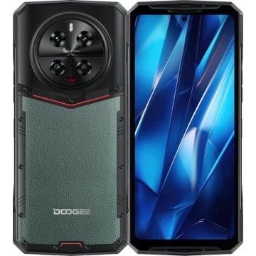 Telefon mobil Doogee DK10, Verde, 5G, 6.67 120Hz 2K AMOLED, 32GB RAM (12GB + 20GB extensibili), 512GB ROM, Android 13, Dimensity 8020, Morpho Quad Camera, NFC, OTG, FM, 5150mAh, 120W, Dual SIM