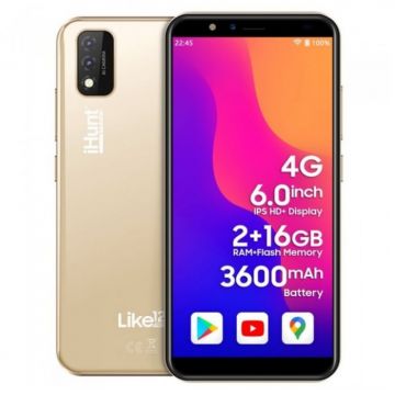 Telefon mobil iHunt Like 12 Pro Gold, 4G, IPS 6.0 , 2GB RAM, 16GB ROM, Android 11 GO, Mediatek MTK6739 QuadCore, 3600mAh, Dual SIM