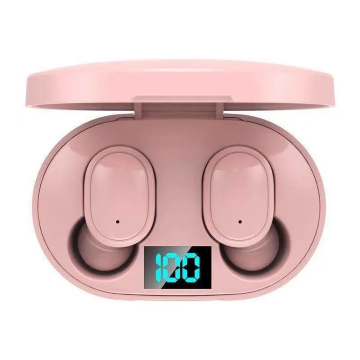 Casti Bluetooth Roz E6s - Redare 3 ore, Capacitate 45mAh.