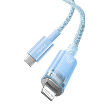 Cablu de încărcare rapidă USB-c la seria Lightning Explorer 1m, (albastru) 20w