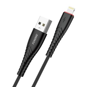Cablu USB la Lightning, 2.4a, 1.2m (culoarea negru)