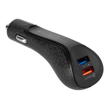 [Incarcator Auto Dual USB 2x 5100mA QC 3.0 15W]