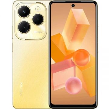 Infinix Telefon Mobil Infinix Hot 40 Pro, Procesor Mediatek Helio G99, IPS LCD 6.78, 8GB RAM, 256GB Flash, Camera Tripla 108 + 2 + 0.08 MP, Wi-Fi, 4G, Dual Sim, Android, Auriu