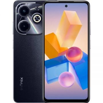 Infinix Telefon Mobil Infinix Hot 40i, Procesor Unisoc T606, IPS LCD 6.56, 8GB RAM, 256GB Flash, Camera Duala 50 + 0.08 MP, Wi-Fi, 4G, Dual Sim, Android, Negru