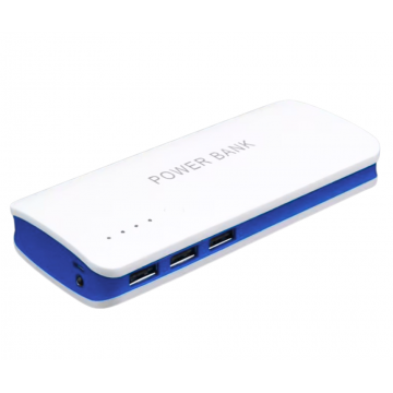 Banca de putere 20 000 mah 3xusb Albastru