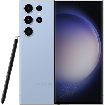 Samsung Telefon mobil Samsung Galaxy S23 Ultra, Dual SIM, 12GB RAM, 256GB, 5G, Albastru