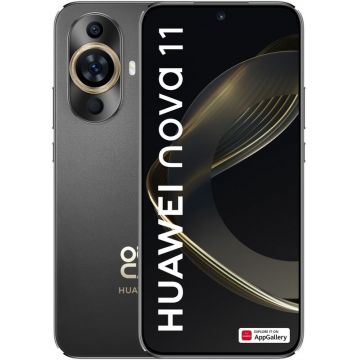 Smartphone Huawei Nova 11, 256GB, 8GB RAM, Single SIM, 4G, Tri-Camera, Black