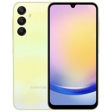 Smartphone Samsung Galaxy A25, 256GB, 8GB RAM, Dual SIM, 5G, 4-Camere, Yellow