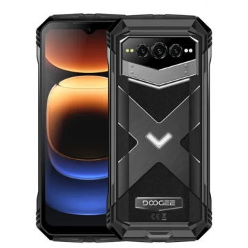 Telefon mobil Doogee V Max Plus Gray, 5G, 6.58 FHD+ 120Hz, 36GB RAM(16GB + 20GB extensibil), 512GB ROM, Camera AI 200MP + Night Vision 20MP, Dimensity 7050, Android 14, 22000mAh, NFC, OTG, DualSim