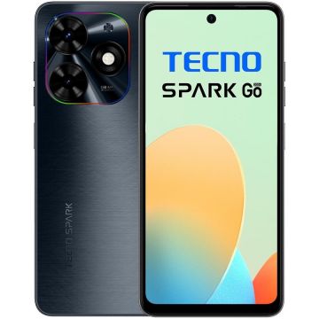 Telefon mobil Spark Go 2024 64GB 4GB RAM Dual SIM 4G Gravity Black