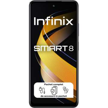 Telefon mobil X6525 SMART 8 Conexiune 4G  Ecran 6.56inch Octa Core Memorie 3GB 64GB 5000mAh Timber Black