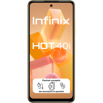 Telefon mobil X6528B  HOT 40i Conexiune 4G Ecran 6.56inch Octa Core 8GB 256GB 5000mAh  Horizon Gold