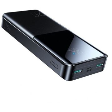 Acumulator Extern Quick Charge 20000mAh 15W Cablu Type-C Negru
