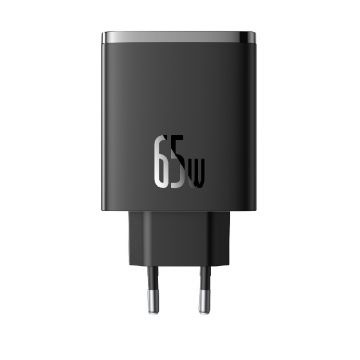 Baseus Cube Pro Incarcator Profesional Perete 65w 2x Usb-c 1x Usb Negru