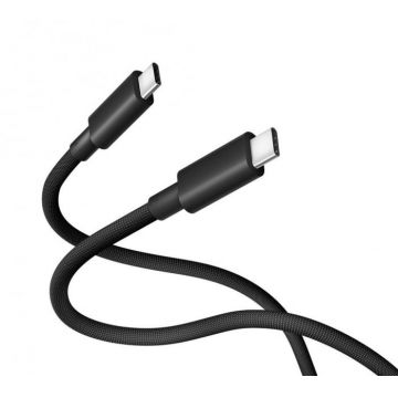 Cablu de date de mare viteza Xiaomi 6A USB 4 Dark Gray, 240W, 1m(Type-C la Type-C), 40Gbps, 8K 60Hz