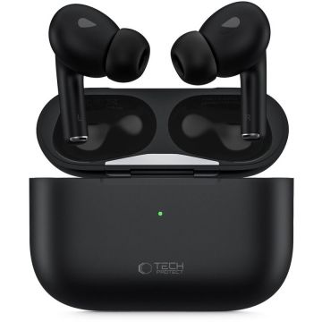 Casca de Telefon UltraBoost Pro, Bluetooth 5.0, 170 mAh, Incarcare MagSafe, Negru