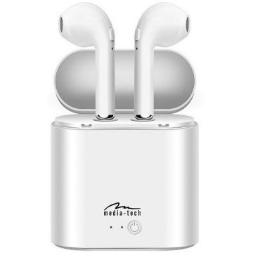 Casti Telefon Wireless R-PHONES TWS MT3589W Alb