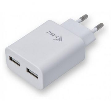 Incarcator 2x USB  12W  2.4A Alb
