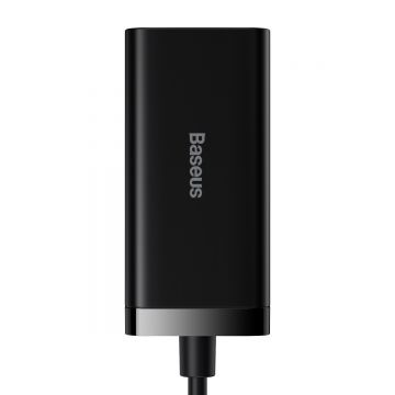 Incarcator Profesional Baseus Gan3 Pro 100w 2x Usb-c 2x Usb Negru