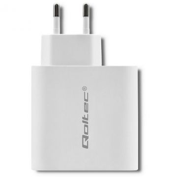Incarcator Retea 51715 Charger  63W   5-20V   1.5-3A USB Type C PD USB QC 3.0 Alb