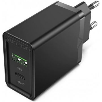 Incarcator Retea FBBB0-EU USB-A  18W USB-C  20W 2.4A PD3.0  Negru