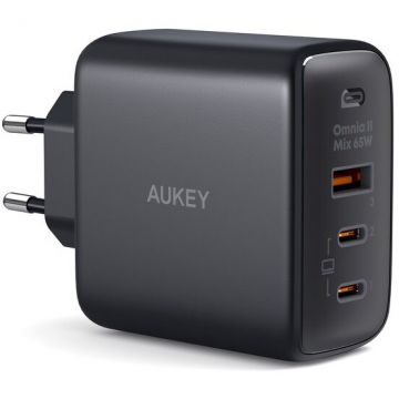 Incarcator Retea Omnia II Mix PA-B6T  1x USB 2x USB-C 65W Negru