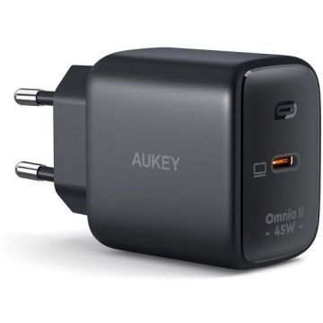 Incarcator Retea PA-B2T  1x USB-C 45W QC PPS Negru
