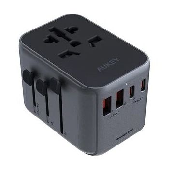Incarcator Retea PA-TA07 Universal Calatorie  35W   USB-C  USB-A UK USA EU AUS CHN 150  Tari Negru