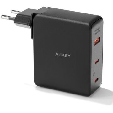 Incarcator Retea USB Type-C  USB 3.2   Type-A  140W Negru