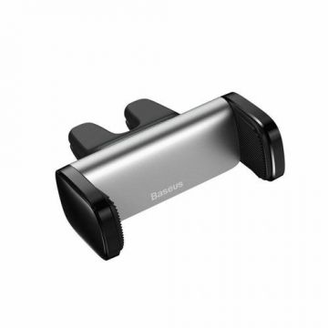 Suport auto Baseus Steel Cannon, prindere in grila de ventilatie, Rotire 360 grade (Argintiu)