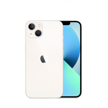 Telefon Mobil Apple iPhone 13, 256GB, Alb Starlight