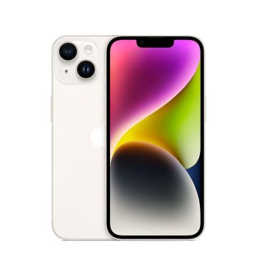 Telefon Mobil Apple iPhone 14, 256GB, Alb Starlight