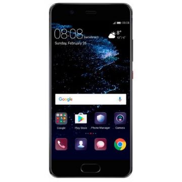 Telefon Mobil Huawei P10, Procesor Octa-Core 2.4/1.8 GHz, LTPS 5.1inch, 4GB RAM, 64GB Flash, 12+20MP, Wi-Fi, 4G, Dual Sim, Android (Negru)