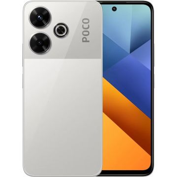 Telefon Mobil Poco M6, 8GB RAM, Memorie 256GB, Dual Sim, 4G, Argintiu