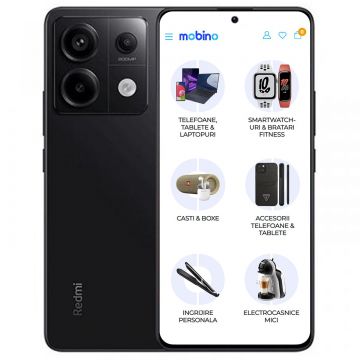 Telefon mobil Xiaomi Redmi Note 13 Pro, Dual-Sim, 5G, 256GB, 8GB RAM, Negru