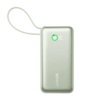 Banca de putere profesionala Anker Nano 10000mAh 30W verde.