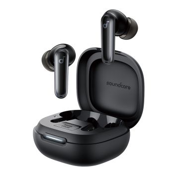 Căști bluetooth profesionale Soundcore P40i de la Anker, negre.
