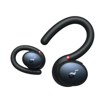 Căști wireless Anker Soundcore profesionale pentru sport, negre.